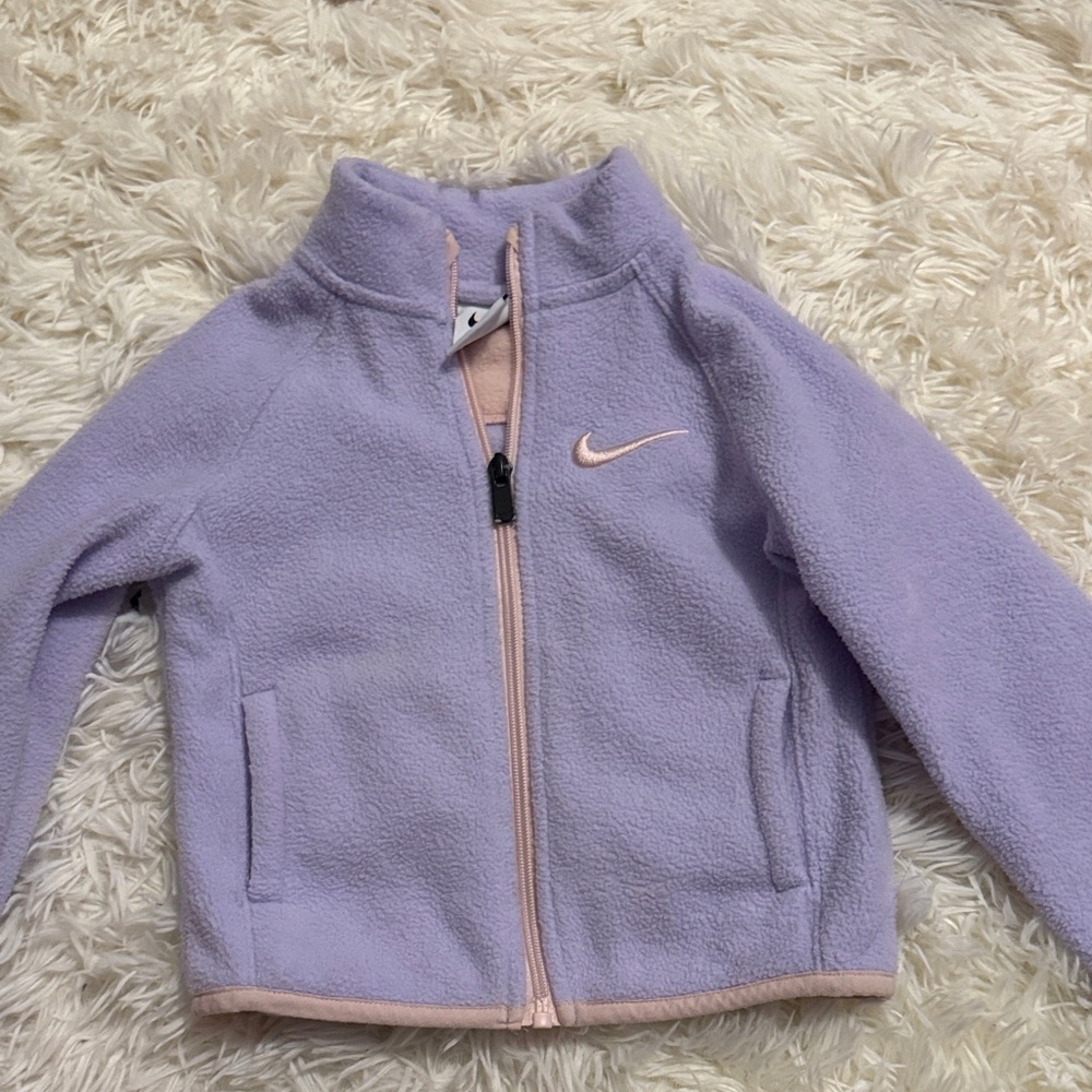 Nike Kids Light Purple Fleece Jacket